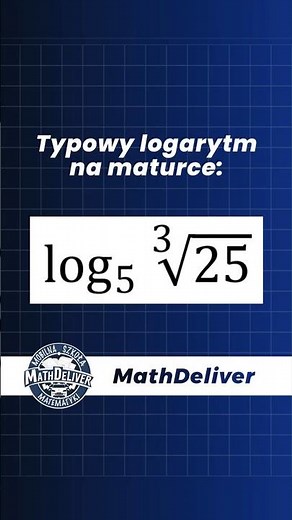 Typowe zadanie na MATURZE - jedyny schemat na logarytmy