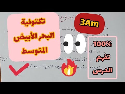 كل مايخص تكتونية البحر الأبيض المتوسط