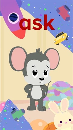 Kindergarten Sight Words: Ask | ABCmouse #learning #education #sightwordsforkids #kindergarten