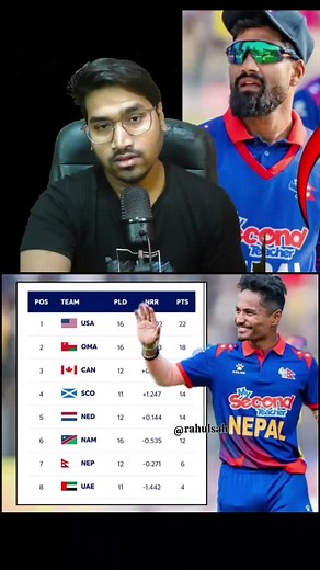 Nepal CWC League Points Table Update