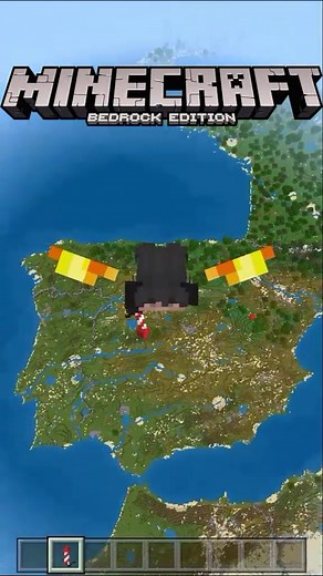 Mapa del Mundo a Escala Real en Minecraft Bedrock