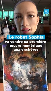 🖌️ Un robot peut-il créer une œuvre d'art ? Le robot Sophia, l'une des intelligences artificielles les plus avancées au monde, relève le défi et va vendre sa première œuvre numérique aux enchères grâce aux NFT | FRANCE 24