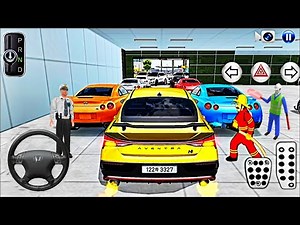 29# New Golden LUXURY Hyundai Parkiing in Car Shop🚗 3D Driving Class 2025💥 Best Android Gameplay🎮