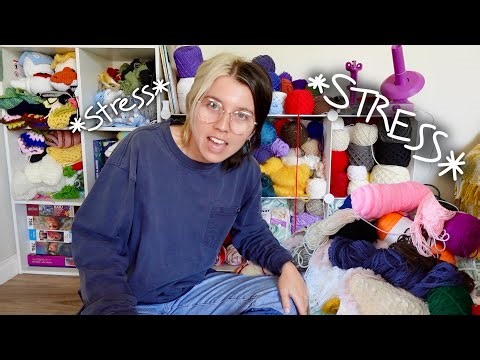 Organize my yarn, decorate my room, and be stressed with me 🫠 ✨+ future projects ✨