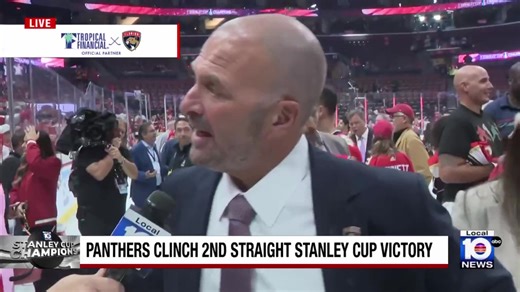 "IT'S HUMBLING" - Panthers General Manager Bill Zito reacts to the team's second straight Stanley Cup. | WPLG Local 10
