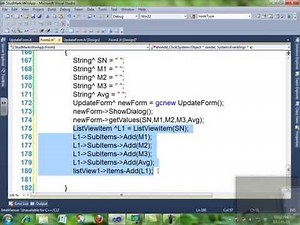 Updating Records in a ListView using Visual C++