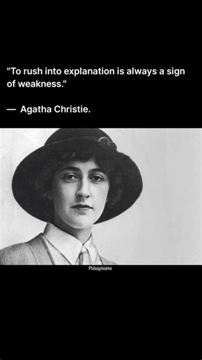 Ones! on Instagram: "Agatha Christie (1890-1976) was a British writer known as the "Queen of Mystery." She is one of the best-selling authors of all time, famous for her detective novels featuring iconic characters like Hercule Poirot and Miss Marple. Her works, including Murder on the Orient Express, And Then There Were None, and The Murder of Roger Ackroyd, are celebrated for their intricate plots, red herrings, and shocking twists. Agatha Christie's quote, "To rush into explanations is always