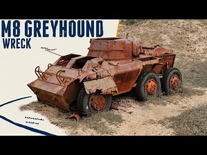M8 Greyhound wreck - Walkaround - Normandy.