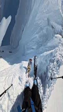 POV Freestyle Skier Conquers a Steep Alaskan Couloir | Extreme Skiing in Haines, Alaska