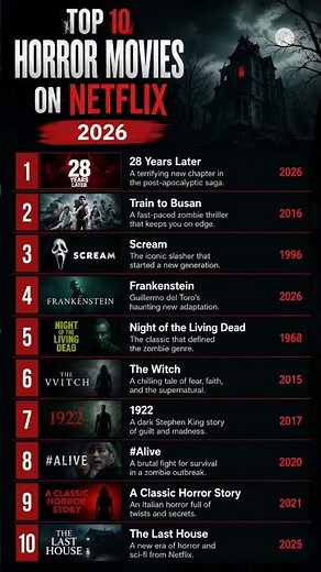🔥 أفضل 10 أفلام رعب على نتفليكس 2026 | أقوى أفلام الرعب التي يجب مشاهدتها #netflix #movie #أفلام_رعب