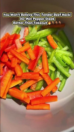 Baking Soda Hack: Ultra-Tender Pepper Steak in 30 Minutes! (Better Than Takeout 🔥)