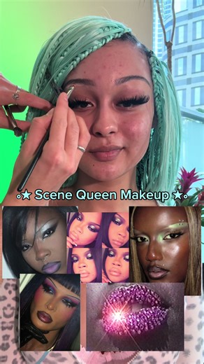 Scene Queen Makeup 💎 THAT GIRL out now ⭐️ #newmusic #thatgirl #scene #veondre