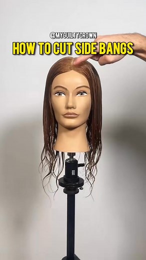 18K views · 185 reactions | ✂️Complete Side Bang Hair Tutorial - you can add this to any haircut to make it extra sad 沈 #haircut #haircuttutorial #sidebangs #emohair | Myguiltycrown | Facebook