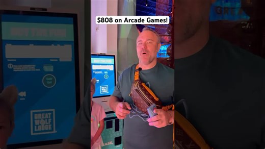 I spent $808 on arcade games at Great Wolf Lodge… worth it?! 🎮 #family #fun #spillbill | Jasonwasthere