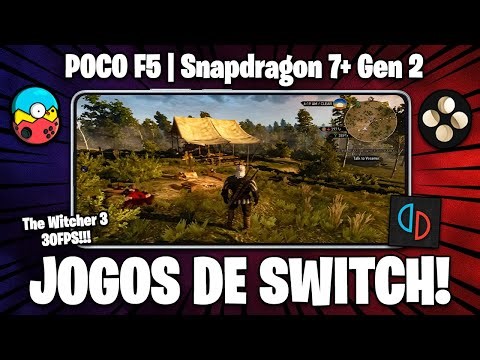 SNAPDRAGON 7+ GEN 2 CONTRA JOGOS DE SWITCH! | POCO F5 SWITCH EMU | EggNS, Yuzu Android, Skyline Edge