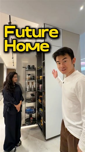 Roger Wu | George Deco on Instagram: "A house made of stainless steel? Hidden doors. Flip cabinets. Smart storage everywhere. this is what modern engineering looks like. #stainlesssteel #smarthome #hiddendoor #moderno #interiordesignideas #renovations #houseofthedragon"