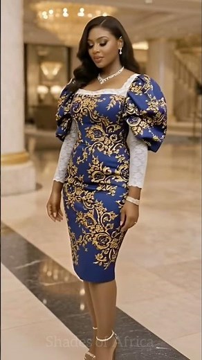 Elegant Royal Blue & Gold Dress Styling | Luxury Women Fashion Inspiration #coutureweek #bellafreud