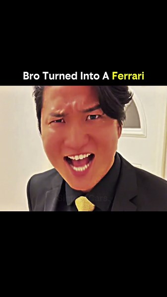 Bro Turned Into A Ferrari 💀 #shorts #car #cars