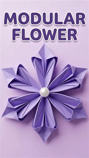 Modular Origami Flower 🌸 Amazing DIY #shorts