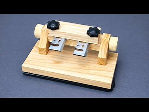 How to sharpen a planer blade to razor-sharp in just 3 minutes, simple and effective! DIY tool.