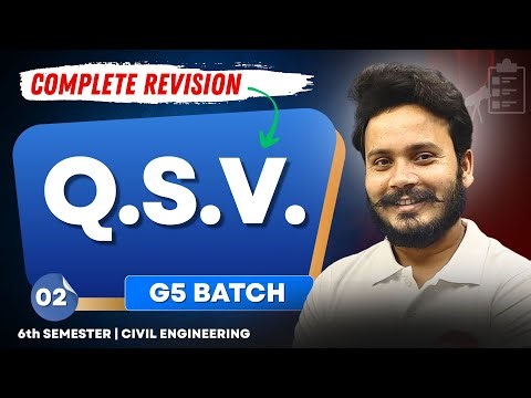 Quantity Surveying and Valuation | Part-2 | G5 Batch | BTEUP | 6TH Sem Civil Engg. by Gaurav Sir