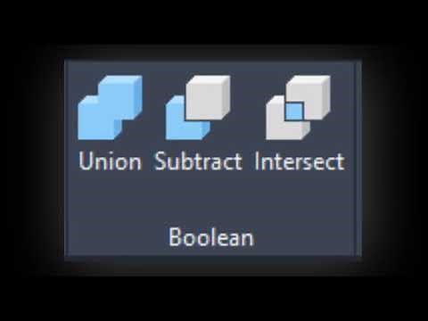 How to use Boolean Operation in AutoCAD 2020 | Union | Subtract | Intersect