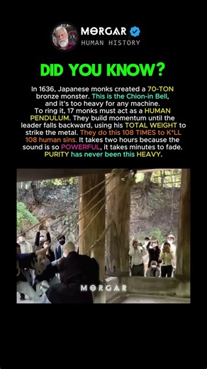 This is the 70 TON Chion-in Great Bell #history #facts
