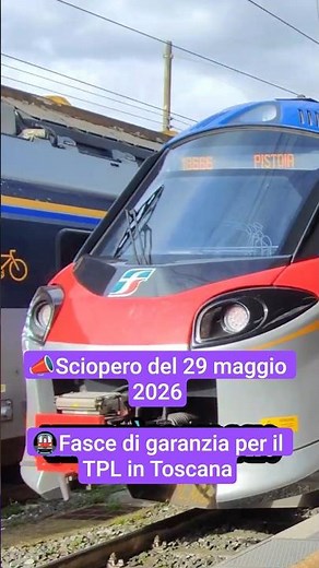 📣 Sciopero del 29 maggio 2026: fasce di garanzia per autobus, tramvia e treni regionali in Toscana