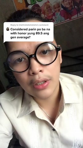 Is 89.50% General Average Considered With Honors?