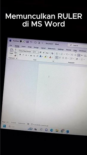 How to Display the Ruler in MS Word