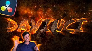 Epic FIRE Outline Text in DaVinci Resolve Fusion! (Inspired by KGF Chapter 2)