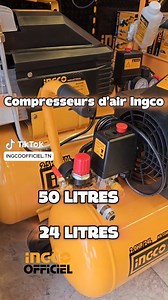 𝐈𝐍𝐆𝐂𝐎 𝐎𝐅𝐅𝐈𝐂𝐈𝐄𝐋 compresseurs d'air INGCO 𝟐𝟒 𝐋𝐈𝐓𝐑𝐄𝐒 & 𝟓𝟎 𝐋𝐈𝐓𝐑𝐄𝐒 كومبريسورات بضغط تنجم تعمل عليه مايطيحش و و موتور قوي مصنوع بتكنولوجيا ألمانية يعطيك اكثر سوايع خدمة 👌 ✅ compresseur 𝟐𝟒 litres ingco 🔸 𝟓𝟏𝟗 𝐃𝐓 https://ingcoofficiel.tn/shop/outils-bricolage/compresseur/ ✅ Compresseur d’air 𝟓𝟎 litres Ingco 1.1 Kw 🔸 𝟔𝟐𝟎 𝐃𝐓 https://ingcoofficiel.tn/shop/peinture/compresseur-dair-ingco-ac255081e-50-litres-1-1-kw/ عدي كومند من توا : 📲54730420 ▪️54730427 ▪️54730