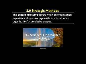 3.9 6 The Experience Curve