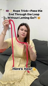 This looks impossible, but watch closely—the end of the rope will magically pass through the loop… WITHOUT ever letting go! 😳🔥It’s a simple but mind-blowing trick that anyone can learn! #MagicTrick #RopeMagic #NowYouSeeItNowYouDont #MindBlown #SleightOfHand #FunWithMagic #MysteryTrick #LearnMagic #ImpressYourFriends | Michelle Reyes