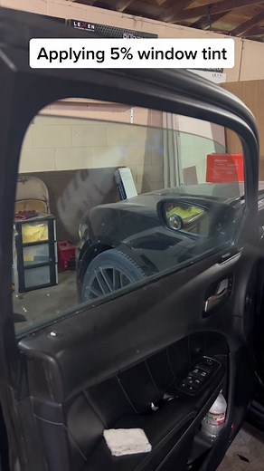 Applying 5% Window Tint on a Charger | Lexen Koolmax Tint Review