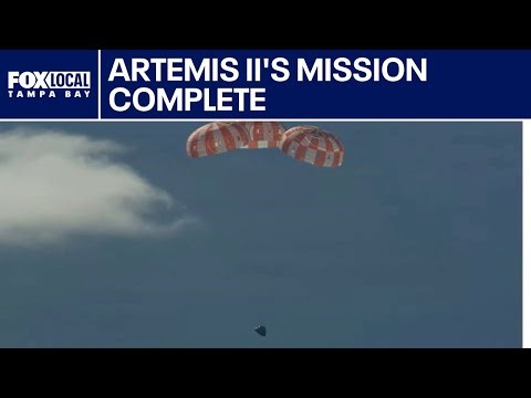 Artemis II splashdown: Watch the historic return from the moon