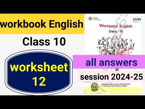 Class 10 workbook English worksheet 12 with answers page no 28 वर्कशीट 12 English - Amanda