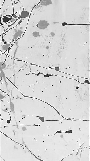 'Abstract Expression' — Drip Splatter Painting | CMLozanoFineArt