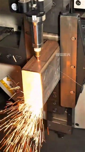 #Laser tube cutting machine, no-drawing system for precise cutting#Metal processing#Laser cutting