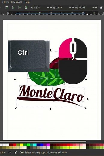 How to resize something in #inkscape