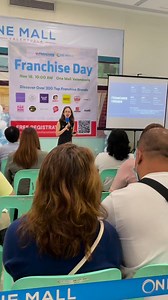 13K views · 28 reactions | How to Invest in the Right Franchise seminar and franchise matching happening now at ONE MALL VALENZUELA. Join us! We give FREE consultations with freebies. See you! #OneMall #UFranchise | UFranchise Sales and Management | Facebook