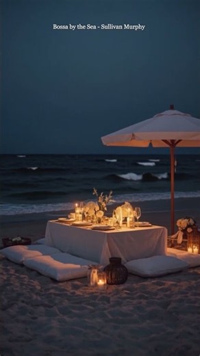 A table for two. The ocean for infinity. 🌊🕯️