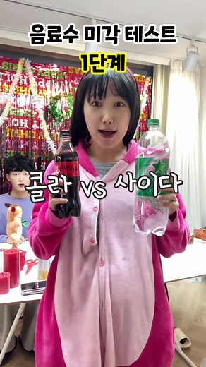 음료수 맞히기 게임: 콜라 vs 사이다!