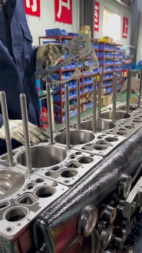 The engine assembly process