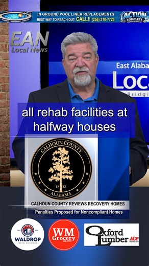 ⚖️ Decision coming Thursday The Calhoun County Commission will vote on enforcing penalties for recovery homes that failed to register as required. Fines could reach $1,000 per day, per resident. Calhoun County, Alabama #calhouncountyAL #decisionmaking #PublicSafety #RecoveryHousing | East Alabama Now