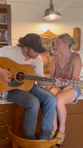 56K views · 1.3K reactions | Little kitchen counter tune with Lexi 﫡 #country #originalmusic #acoustic #husbandandwife #spendmytimelovin | Trey Pendley | Facebook