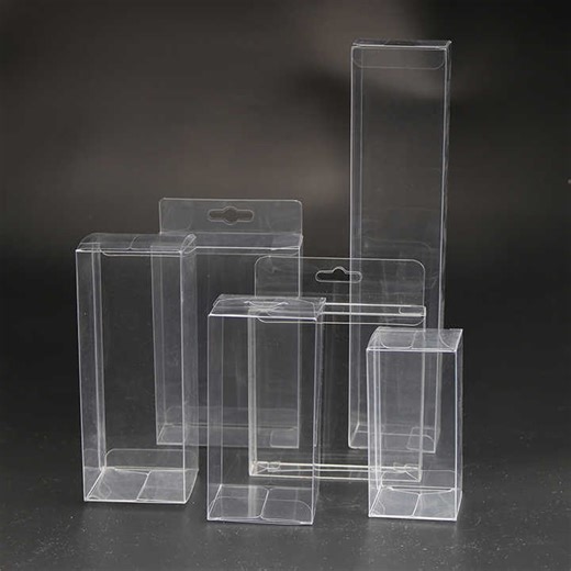 Transparent Plastic Box Packaging Folding PET PVC PP Clear Box Packaging Eco Friendly