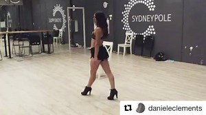 Our gorgeous instructor, @danieleclements strutting her stuff for the latest Burlesque routine! Join the class on Tuesdays at 8:30pm! 💅🏻 | Sydney Pole