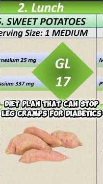 Diet Plan that Can Stop Leg Cramps for Diabetics