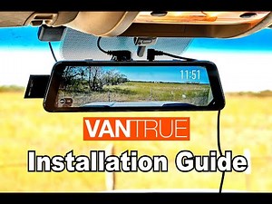🚗 DIY: How to install the Vantrue M1 Rearview Mirror Dash Cam system